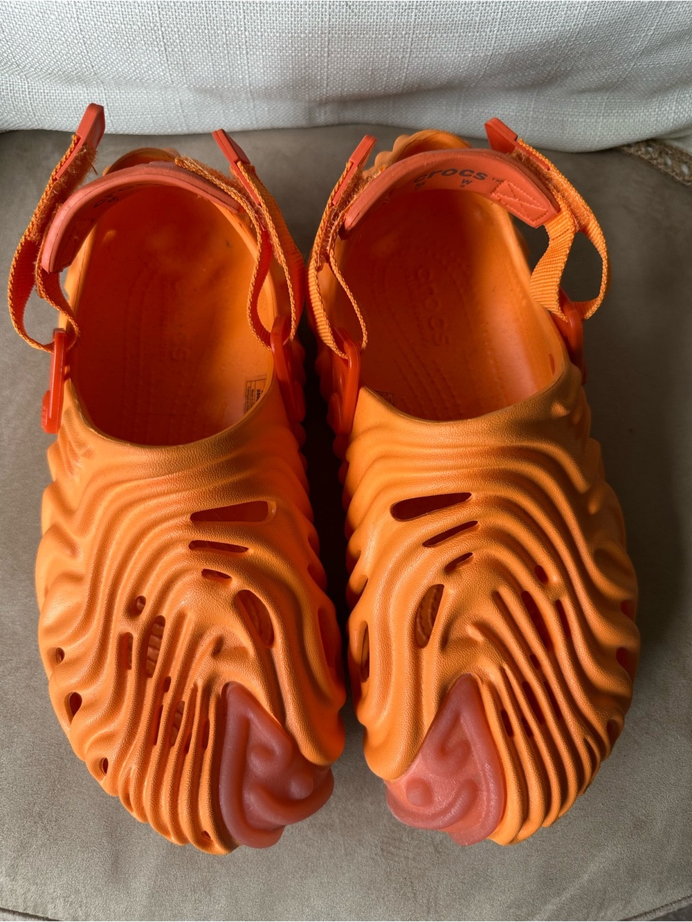 Salehe Bembury x Crocs Pollex Clog Cobbler Orange Sorbe - Picture 10 of 13